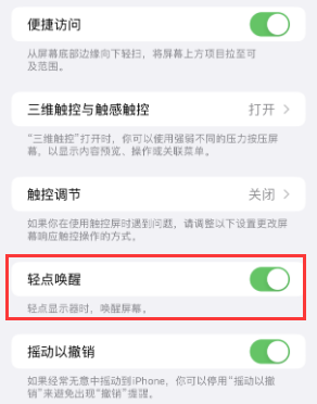 潜江经济开发区苹果授权维修站分享iPhone轻点无法唤醒怎么办 