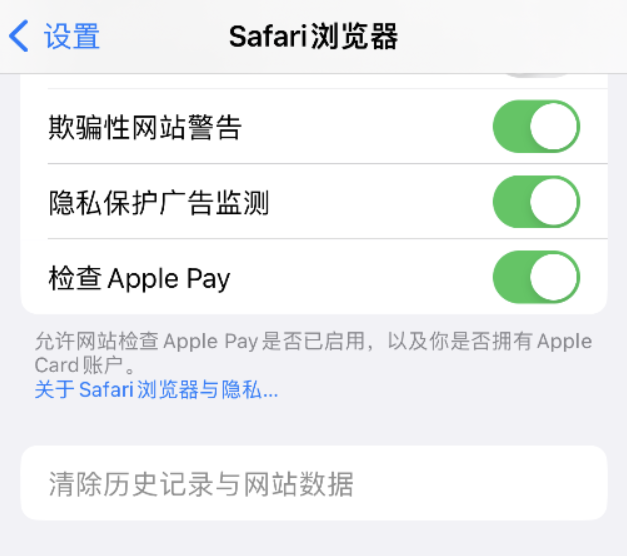 潜江经济开发区苹果手机维修分享Safari 浏览器清除历史记录无法使用怎么办 